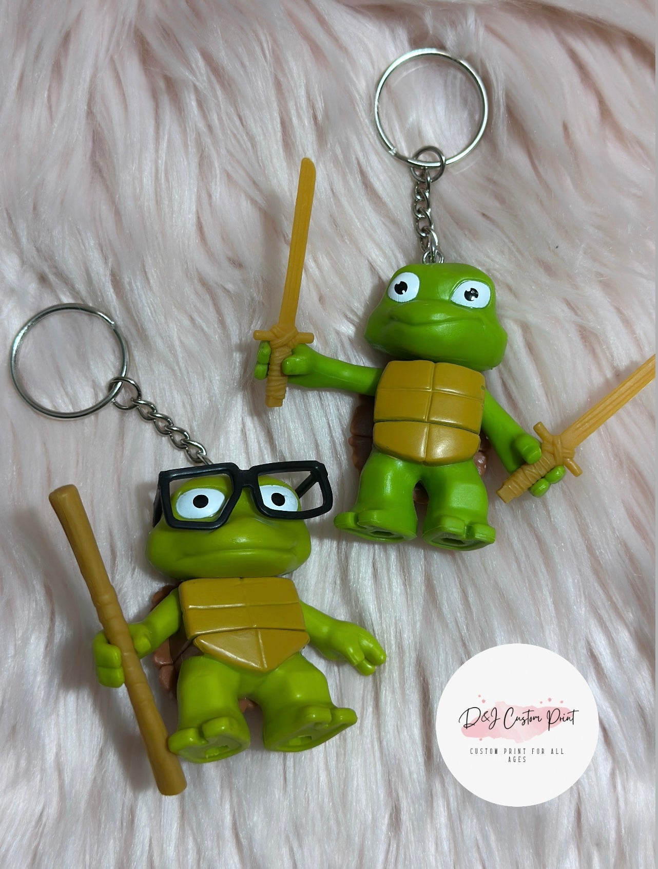 Custom Character Keychain – Turtle| Cute, Empowering & Handmade