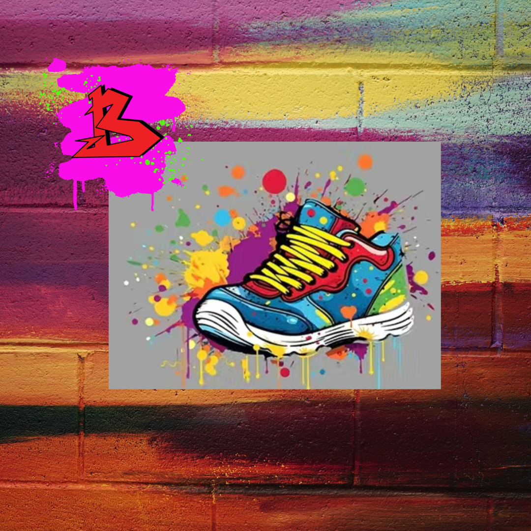 Custom mixed color sneaker shirt