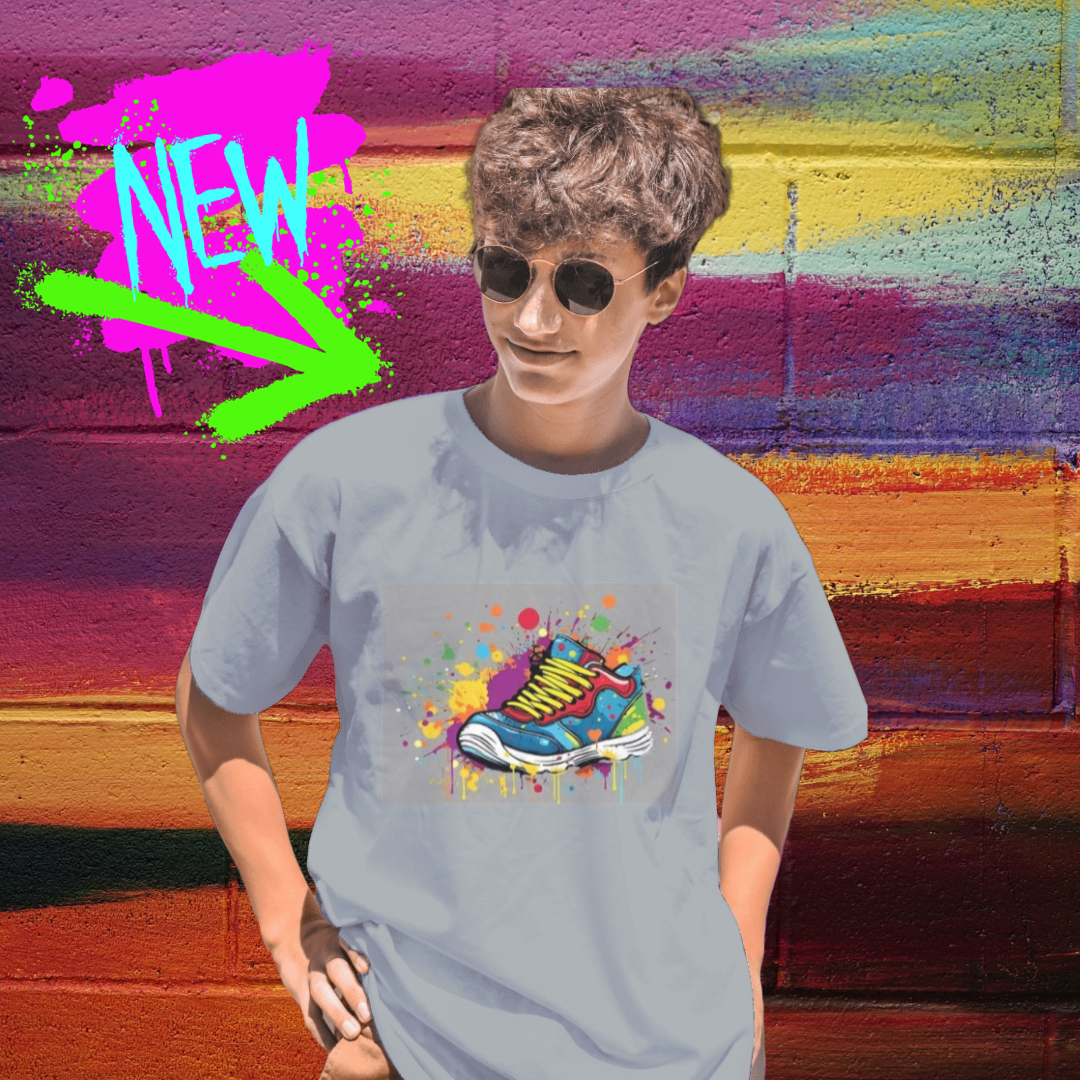 Custom mixed color sneaker shirt