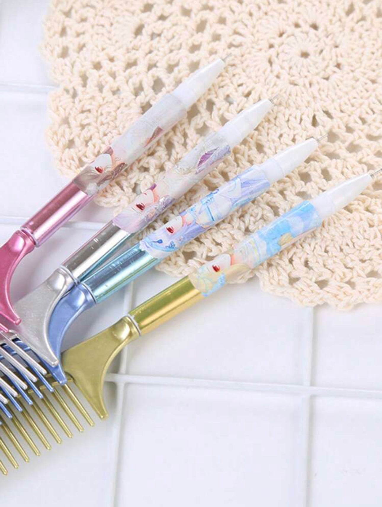 Graphic Comb Design Gel Pen