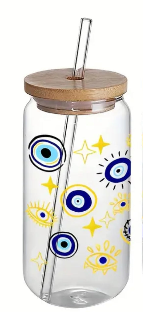 Good vibe custom glass Libby cup