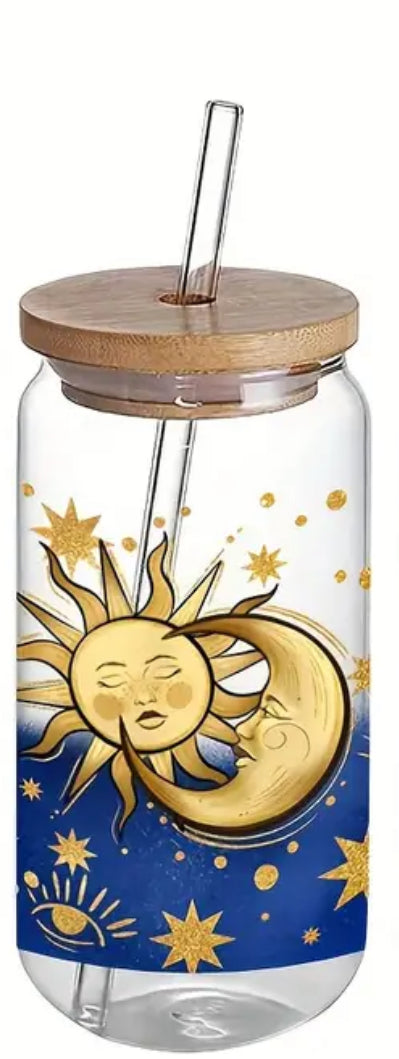 Good vibe custom glass Libby cup