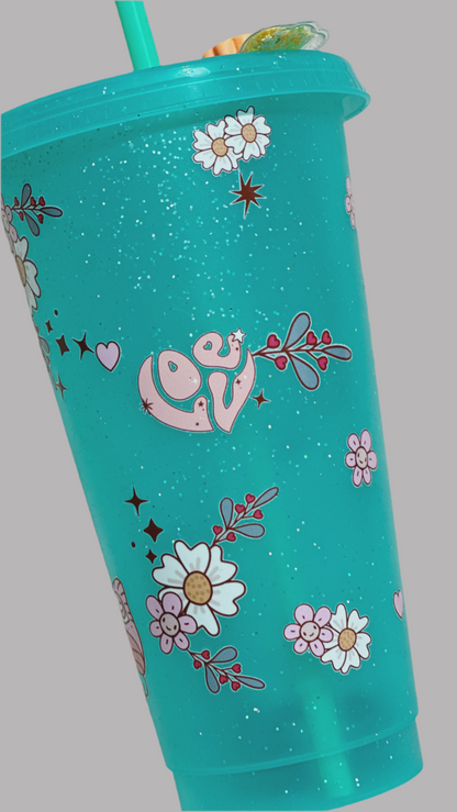 Custom Glitter Tumbler