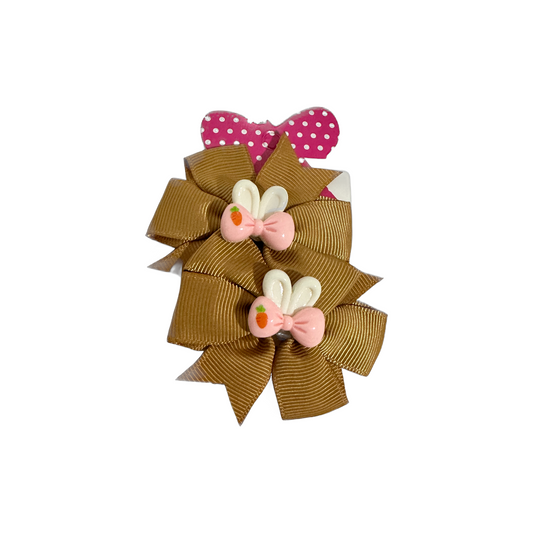 Custom Girl Bow Assorted Colors 2 pc