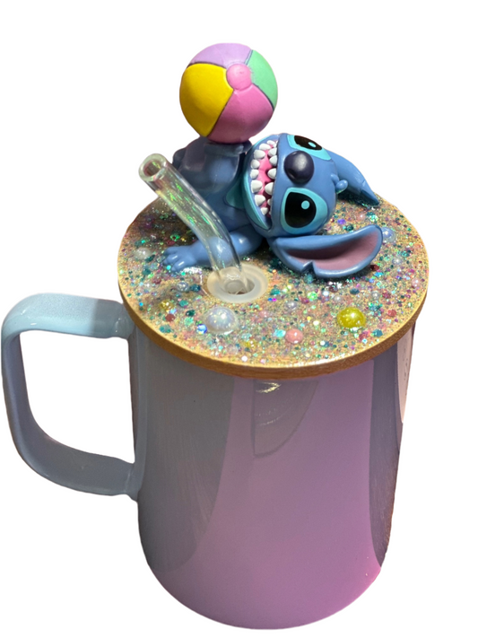 Custom Alien Character Glass Mug