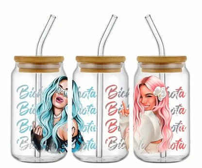 Singer Customized 16 Oz Glass Cup