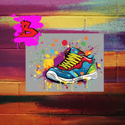 Custom mixed color sneaker shirt