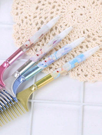 Graphic Comb Design Gel Pen