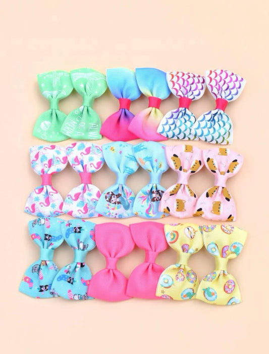 Assorted Girl Bows 2 pc