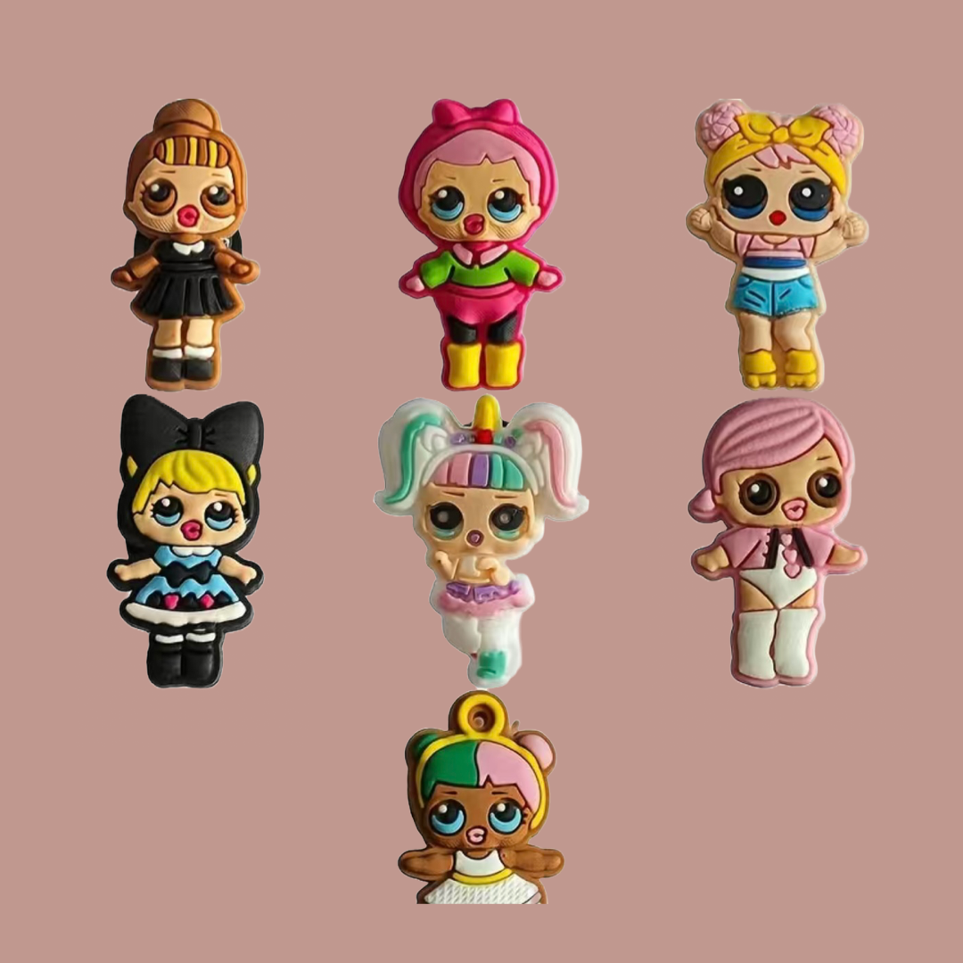 Girls Assorted  Shoe Charms