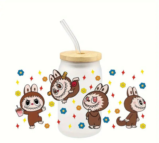 16 Oz Character Glass Cup