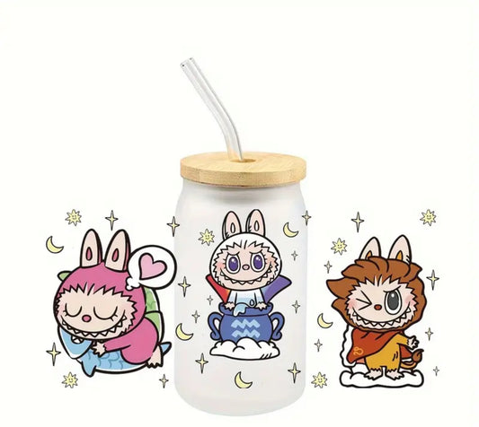 16 Oz Character Glass Cup