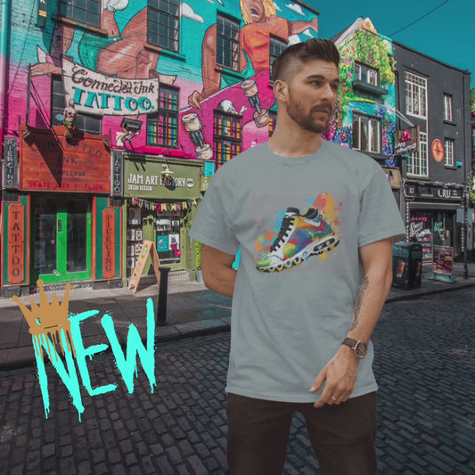 Custom mixed color sneaker shirt